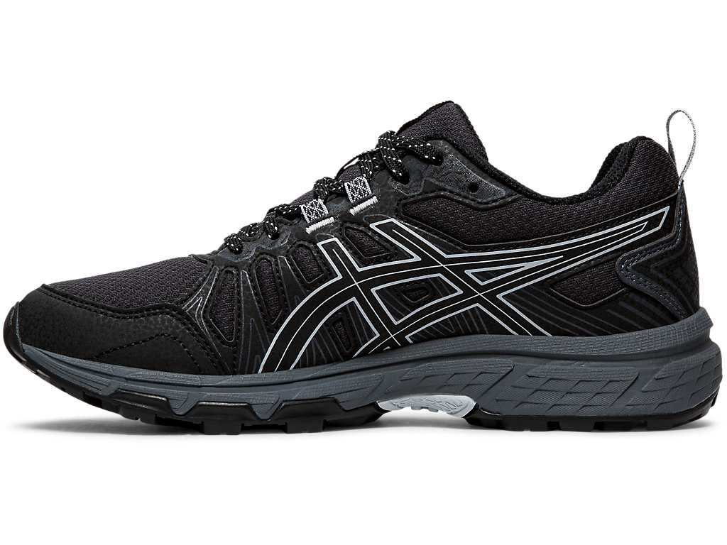 Buty Do Biegania W Terenie Damskie Asics Gel-venture 7 (D) Czarne Szare | 89645-ZPHR