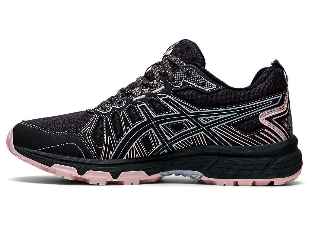 Buty Do Biegania W Terenie Damskie Asics Gel-venture 7 (D) Jasny Szare Czarne | 91308-ZOYG