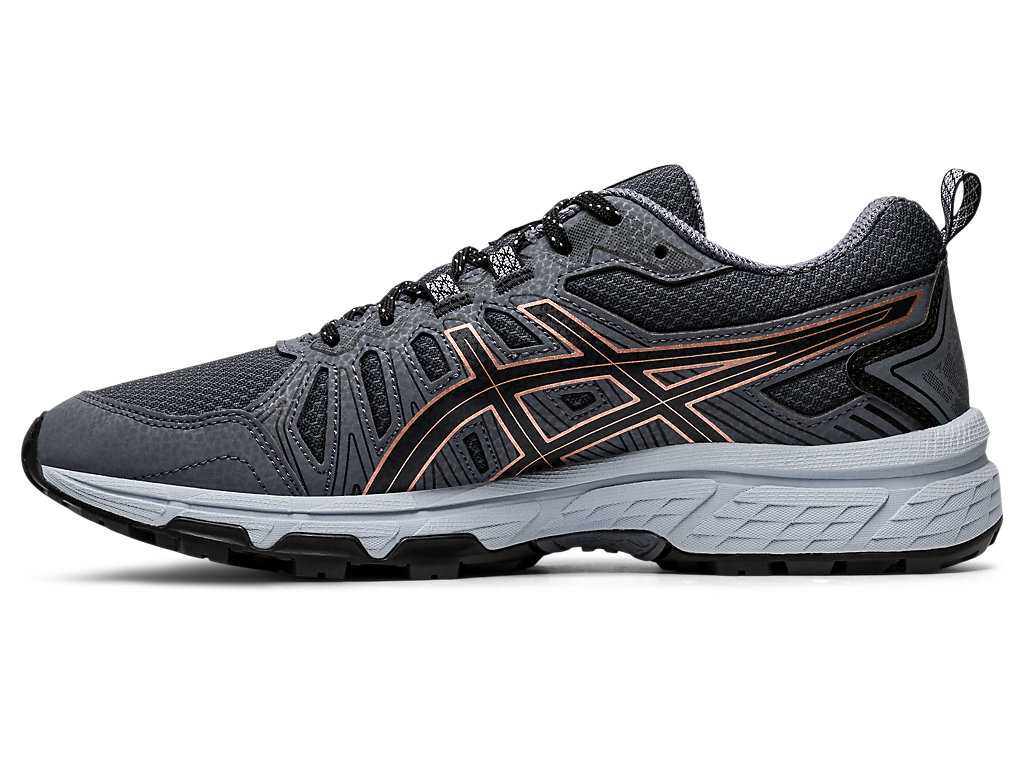 Buty Do Biegania W Terenie Damskie Asics Gel-venture 7 Jasny Szare Różowe Złote | 93048-TVLD