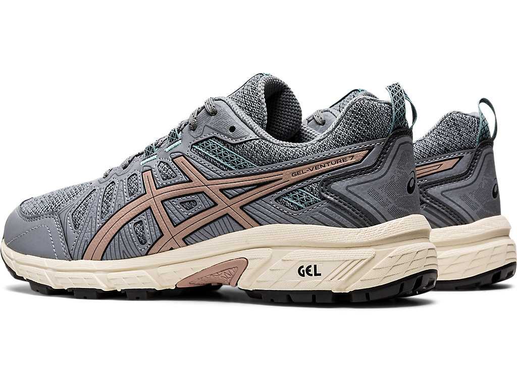 Buty Do Biegania W Terenie Damskie Asics Gel-venture 7 Szare | 93568-NVHU