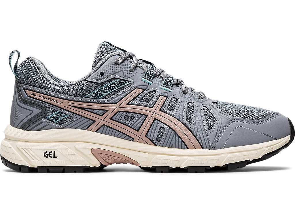 Buty Do Biegania W Terenie Damskie Asics Gel-venture 7 Szare | 93568-NVHU