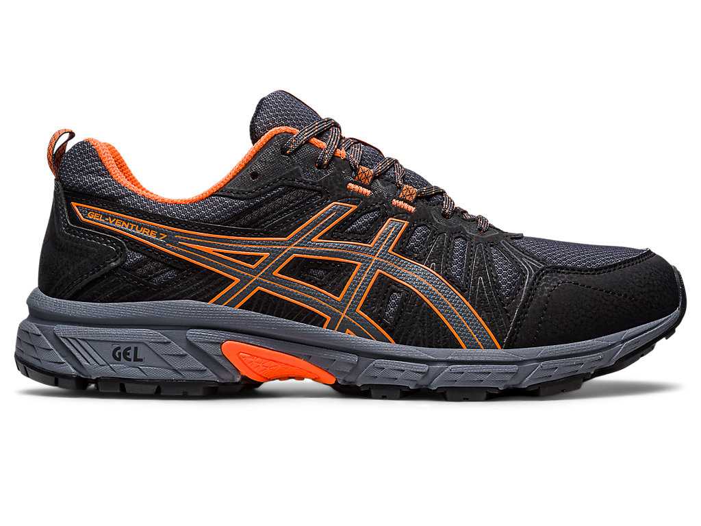 Buty Do Biegania W Terenie Męskie Asics Gel-venture 7 (4e) Jasny Szare Pomarańczowe | 21809-HQRX