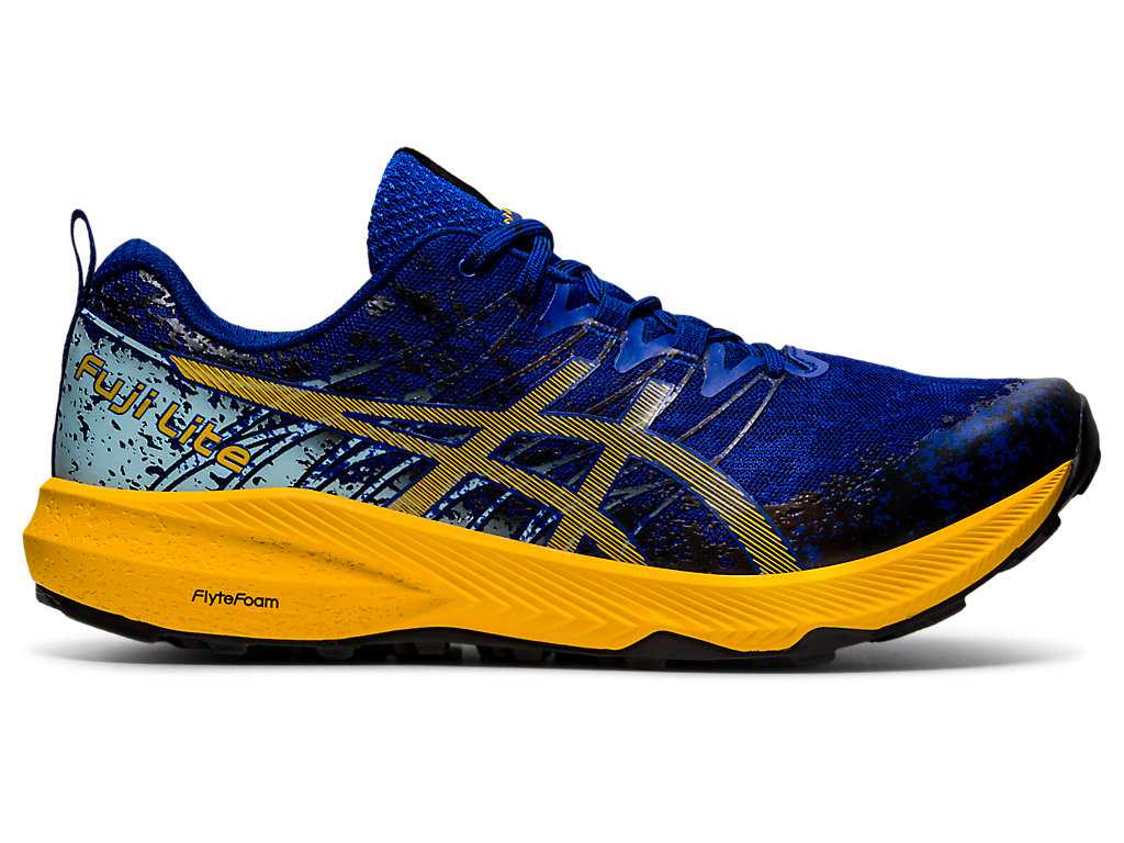 Buty Do Biegania W Terenie Męskie Asics Fuji Lite 2 Niebieskie | 29367-LUXK