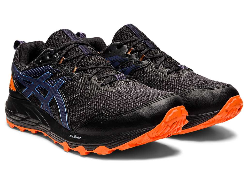 Buty Do Biegania W Terenie Męskie Asics Gel-sonoma 6 G-tx Czarne Indygo | 51306-IAQJ