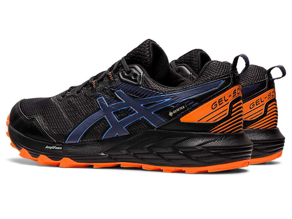 Buty Do Biegania W Terenie Męskie Asics Gel-sonoma 6 G-tx Czarne Indygo | 51306-IAQJ