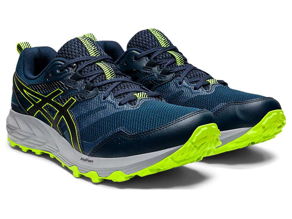 Buty Do Biegania W Terenie Męskie Asics Gel-sonoma 6 Niebieskie Czarne | 52386-KBNO