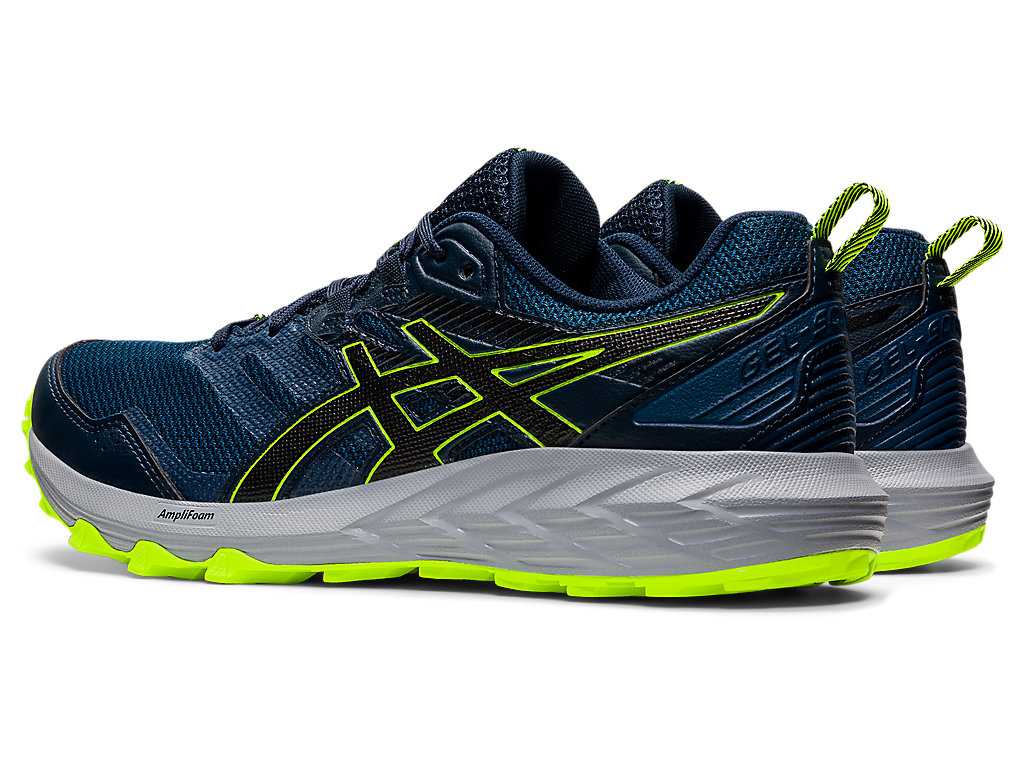 Buty Do Biegania W Terenie Męskie Asics Gel-sonoma 6 Niebieskie Czarne | 52386-KBNO