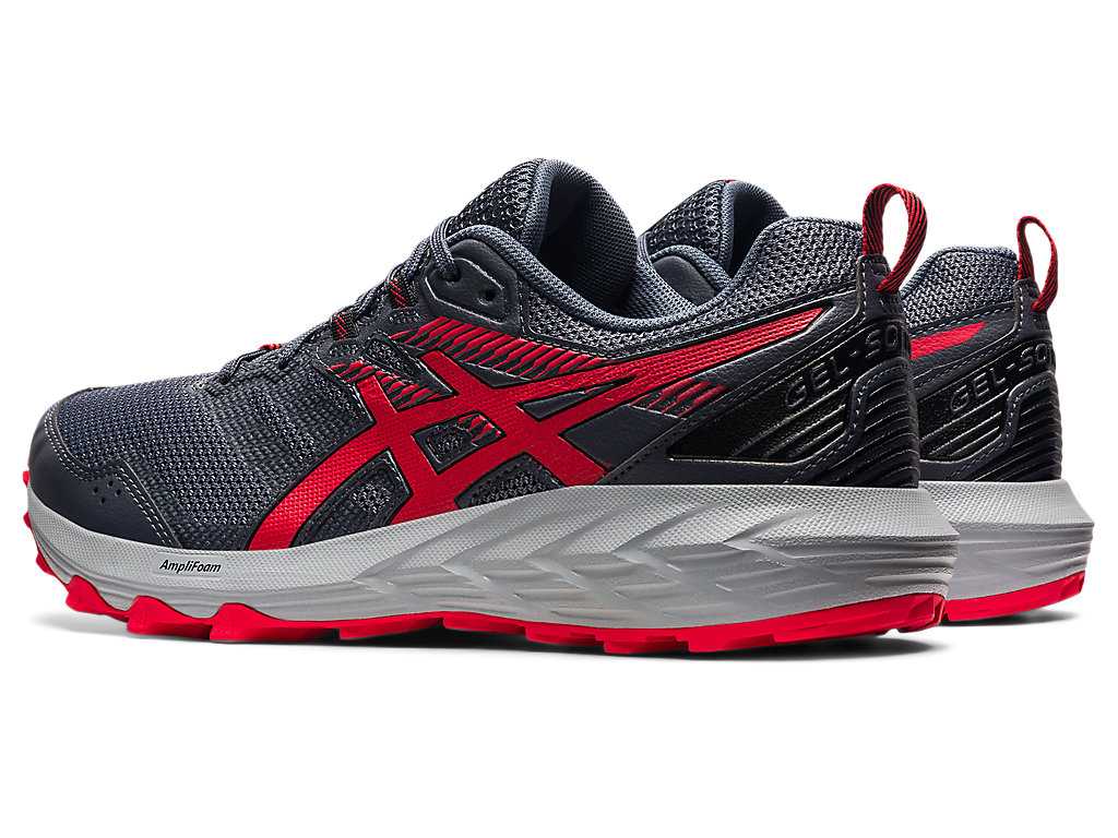 Buty Do Biegania W Terenie Męskie Asics Gel-sonoma 6 Szare Czerwone | 53289-OIRQ