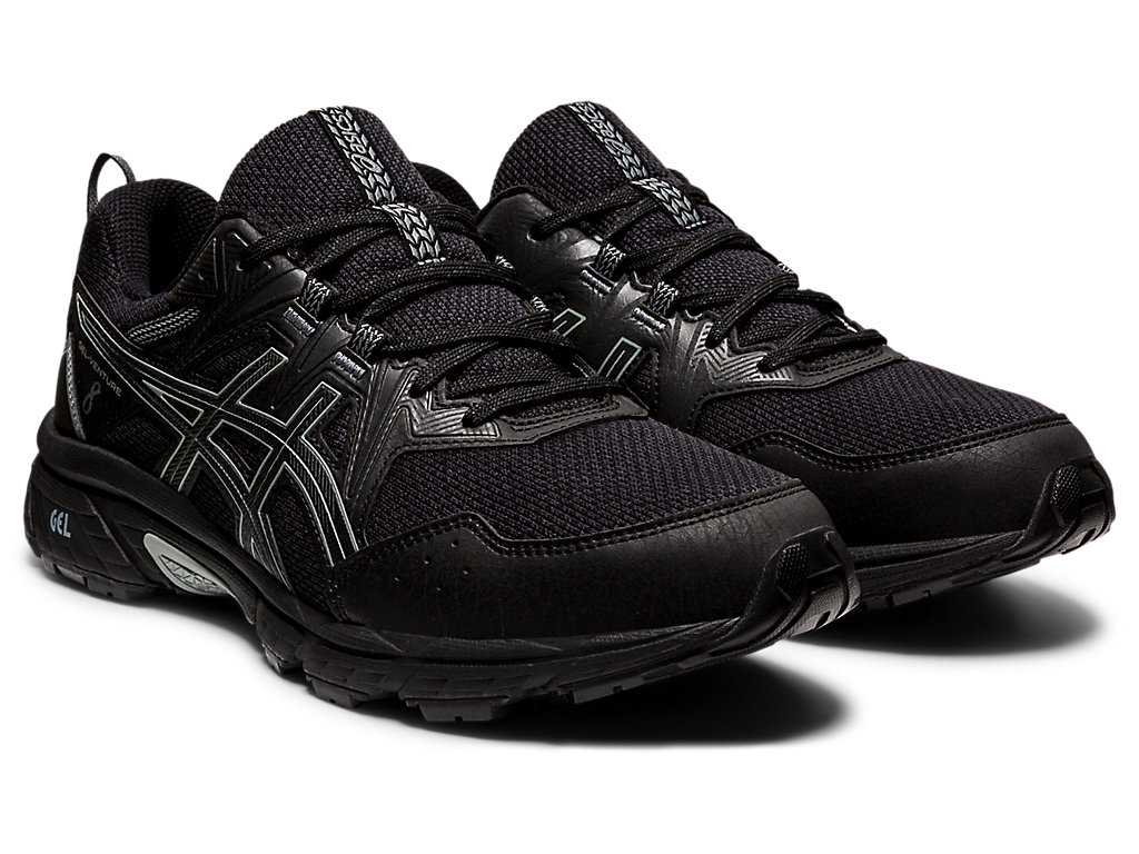 Buty Do Biegania W Terenie Męskie Asics Gel-venture 8 (4e) Czarne Czarne | 61834-LXJD