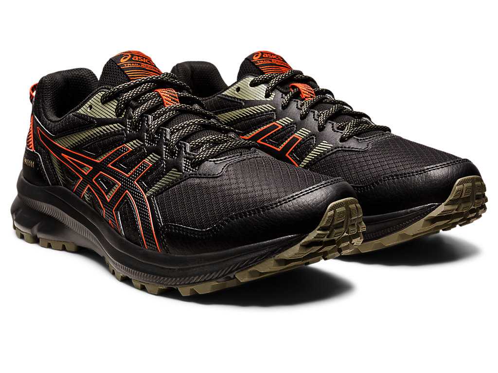 Buty Do Biegania W Terenie Męskie Asics Trailowe Scout 2 Czarne Różowe | 80974-STMH