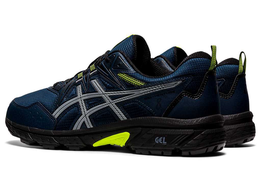 Buty Do Biegania W Terenie Męskie Asics Gel-venture 8 Awl Niebieskie Żółte | 81549-JPMB