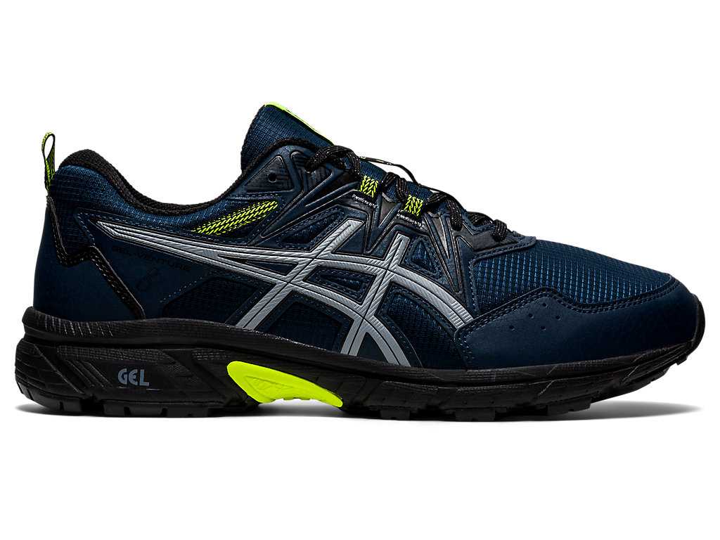 Buty Do Biegania W Terenie Męskie Asics Gel-venture 8 Awl Niebieskie Żółte | 81549-JPMB