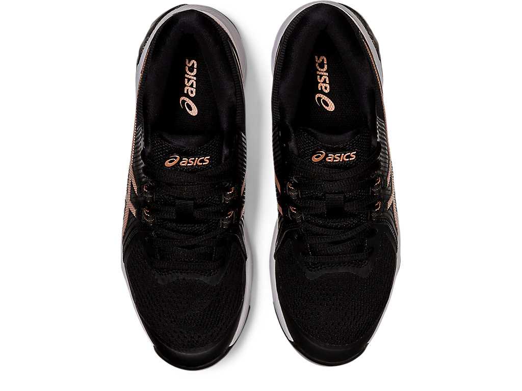 Buty Golfowe Damskie Asics Gel-course Glide Czarne Różowe Złote | 08637-LCNR