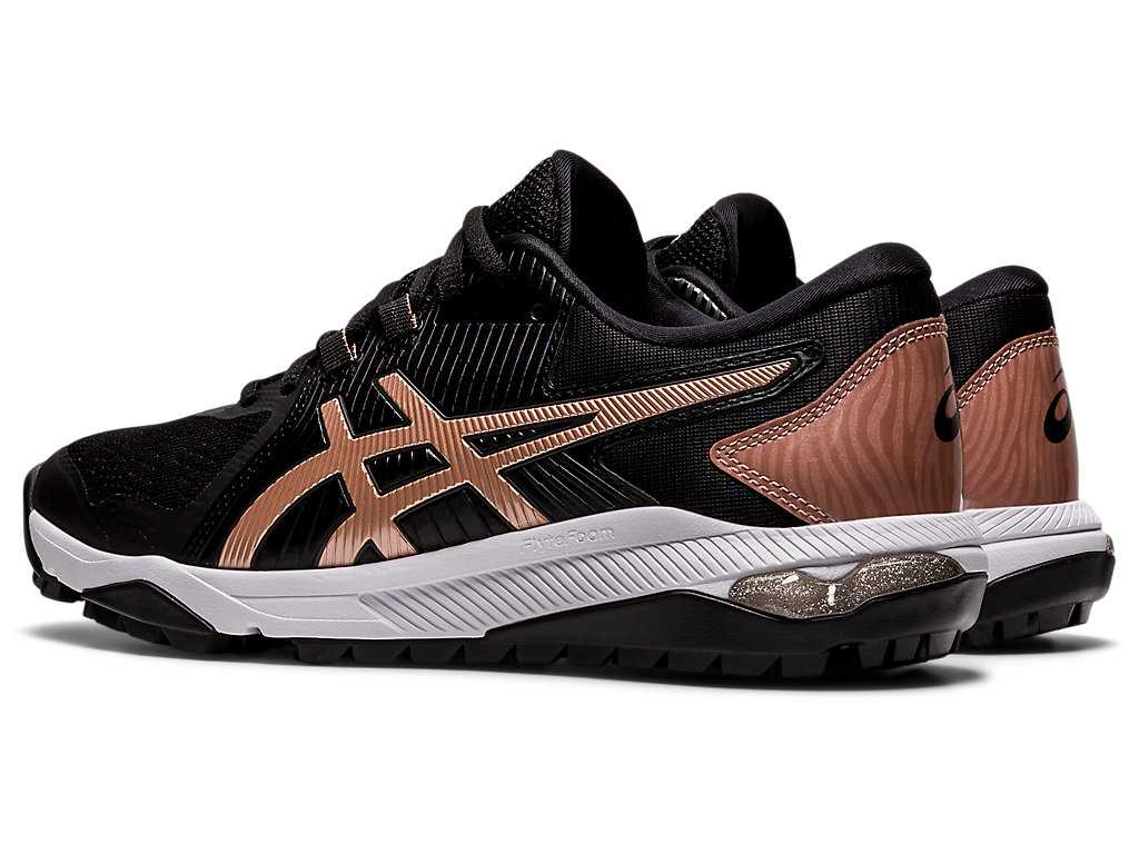 Buty Golfowe Damskie Asics Gel-course Glide Czarne Różowe Złote | 08637-LCNR