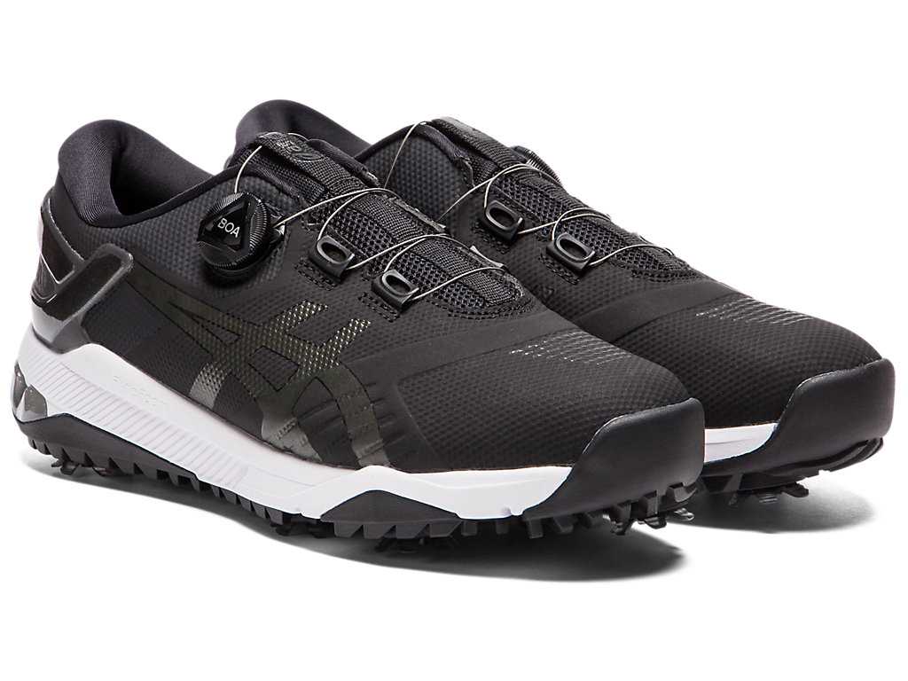 Buty Golfowe Męskie Asics Gel-course Duo Boa Czarne Szare | 71906-WPIX