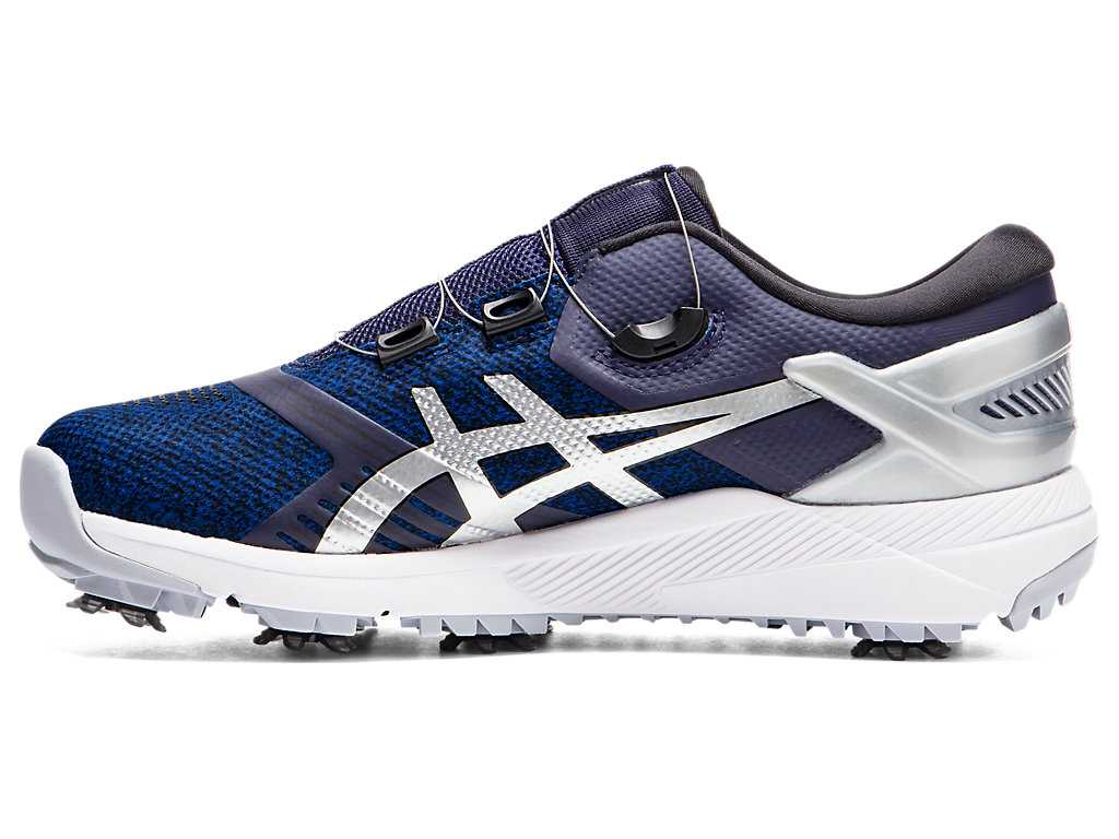 Buty Golfowe Męskie Asics Gel-course Duo Boa Granatowe Srebrne | 79308-ACIV