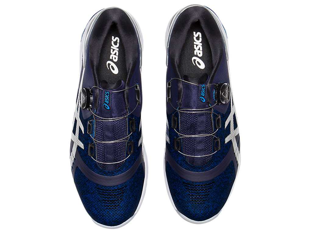 Buty Golfowe Męskie Asics Gel-course Duo Boa Granatowe Srebrne | 79308-ACIV