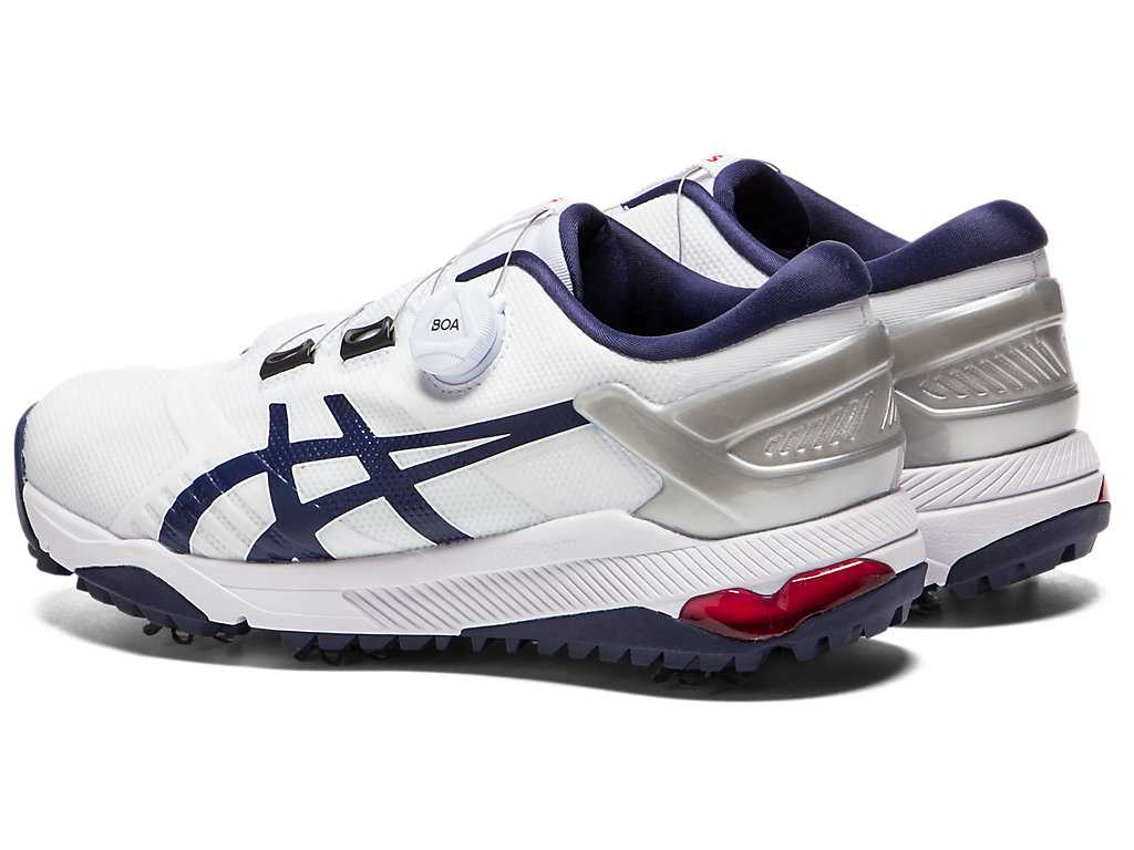 Buty Golfowe Męskie Asics Gel-course Duo Boa Białe Granatowe | 84751-GTZF