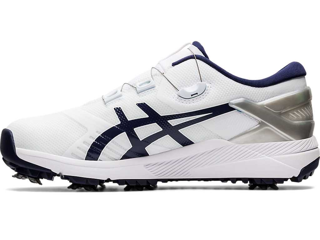 Buty Golfowe Męskie Asics Gel-course Duo Boa Białe Granatowe | 84751-GTZF