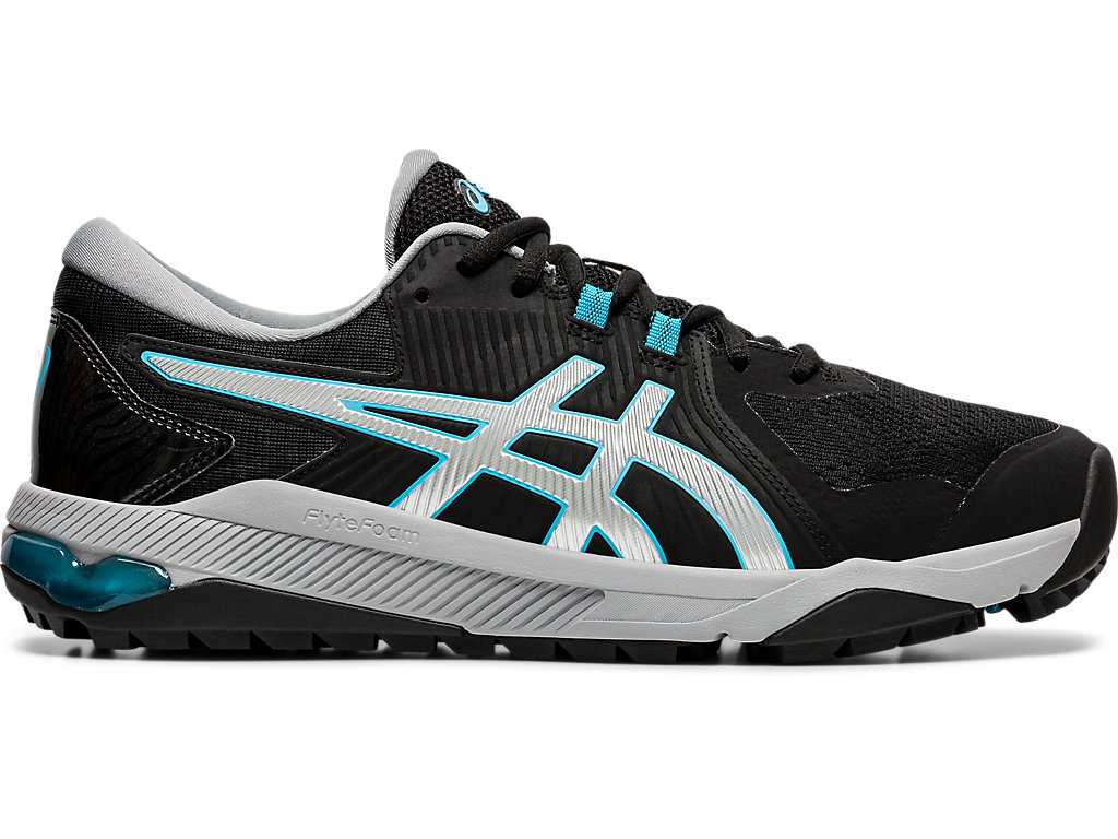 Buty Golfowe Męskie Asics Gel-course Glide Czarne Srebrne | 49516-MLKV