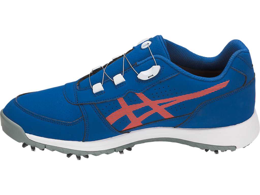 Buty Golfowe Męskie Asics Gel-preshot Boa Królewski Niebieski Pomarańczowe | 34790-ZVJN