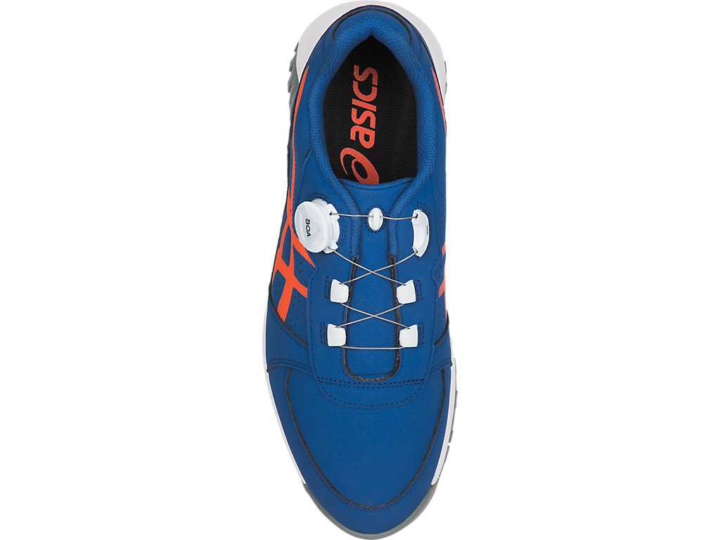 Buty Golfowe Męskie Asics Gel-preshot Boa Królewski Niebieski Pomarańczowe | 34790-ZVJN