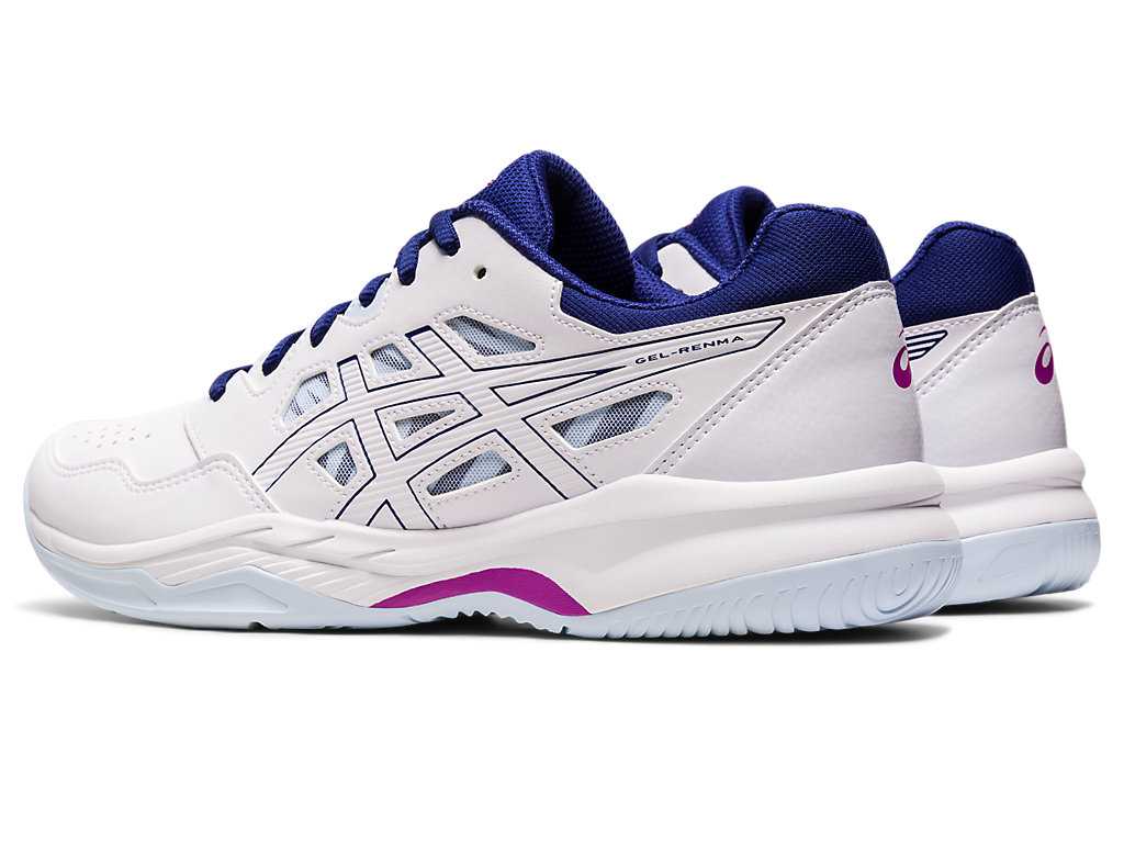 Buty Halowe Damskie Asics Gel-renma Białe Niebieskie | 70953-WFOY