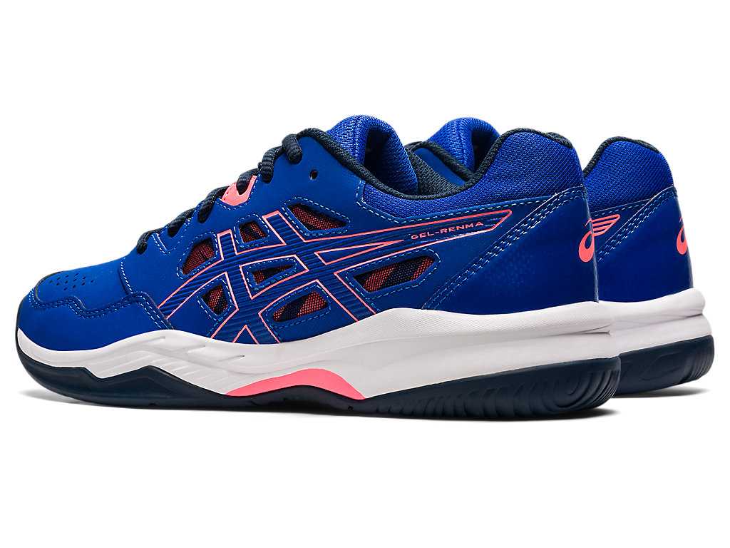 Buty Halowe Damskie Asics Gel-renma Niebieskie Koralowe | 53768-AQJO