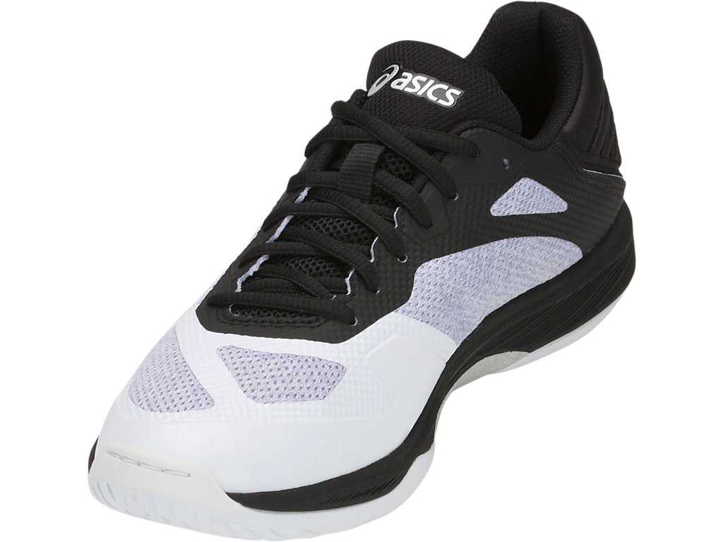 Buty Halowe Damskie Asics Netburner Ballistic Ff Białe Czarne | 01473-RWTP