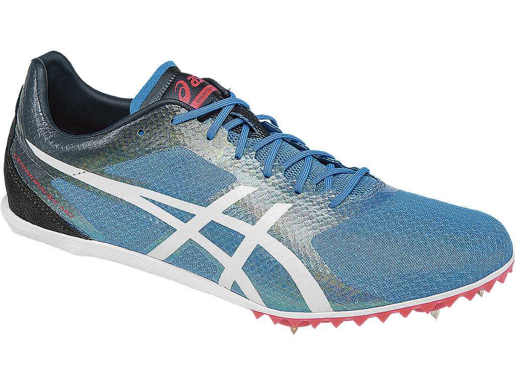 Buty Outdoor Męskie Asics Cosmoracer Md Niebieskie Białe Ciemny | 36975-LEQJ