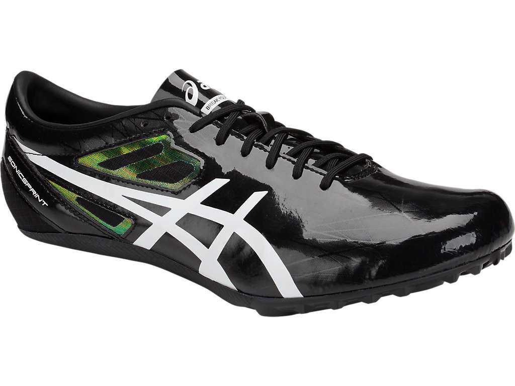 Buty Outdoor Męskie Asics Sonicsprint Czarne Białe | 36890-PVDH