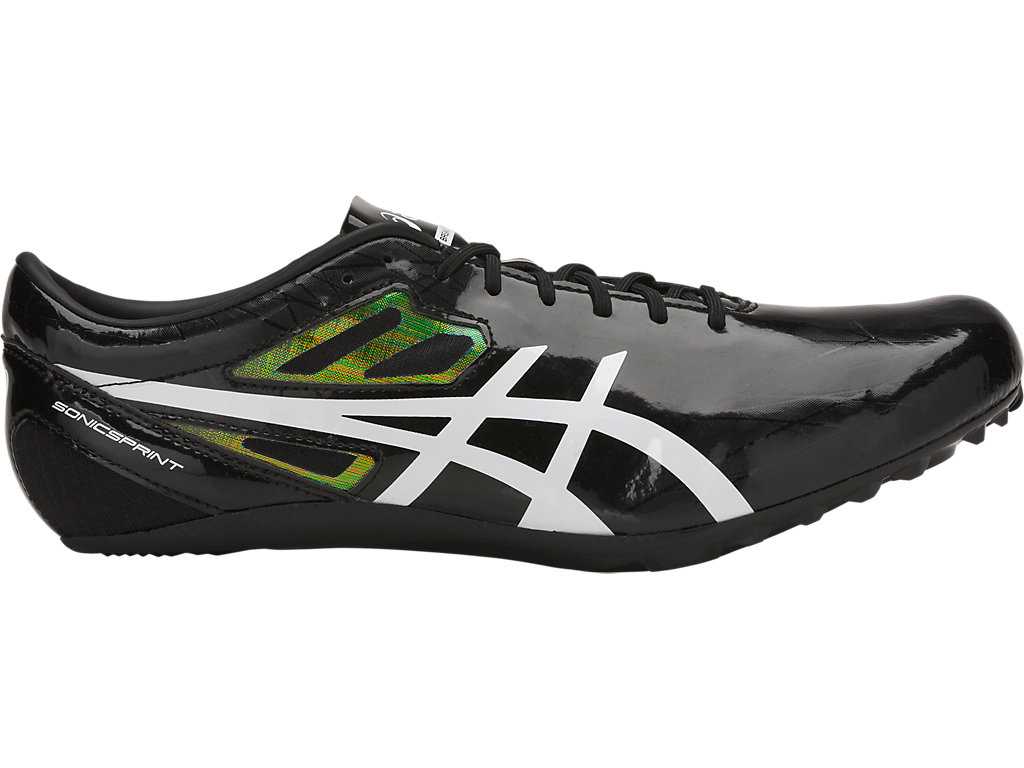 Buty Outdoor Męskie Asics Sonicsprint Czarne Białe | 36890-PVDH