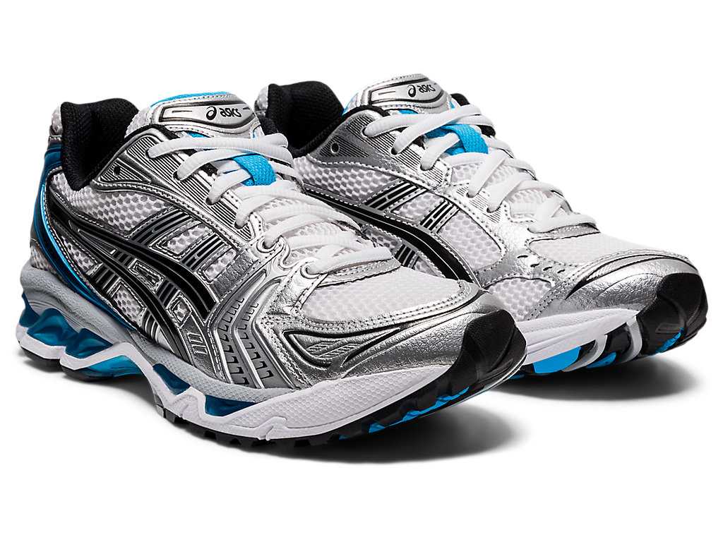 Buty Sportowe Damskie Asics Gel-kayano 14 Białe Niebieskie | 98173-UEMS