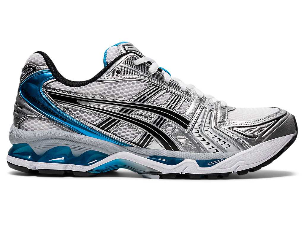 Buty Sportowe Damskie Asics Gel-kayano 14 Białe Niebieskie | 98173-UEMS