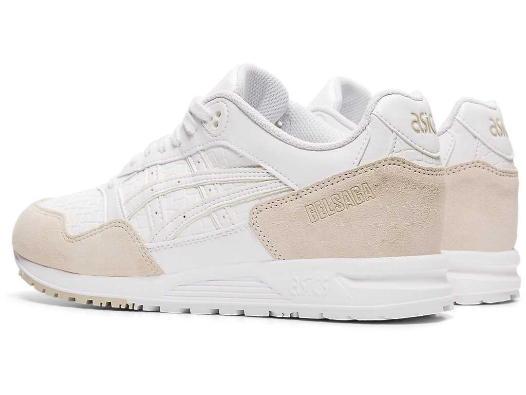 Buty Sportowe Damskie Asics Gel-saga Białe Białe | 64173-YMIZ