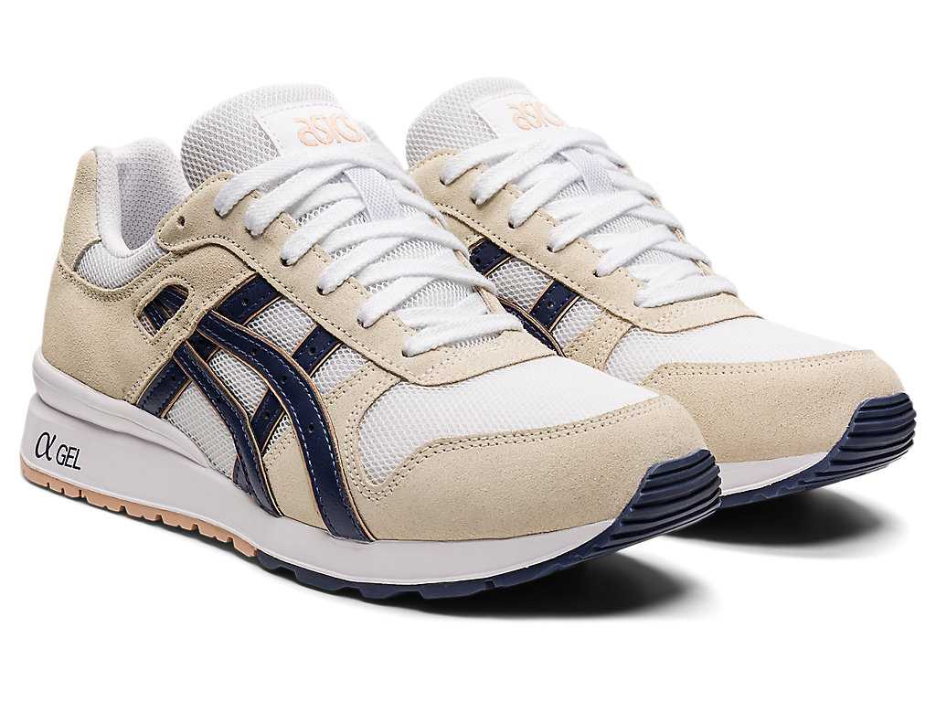 Buty Sportowe Damskie Asics Gt-ii Kremowe Niebieskie | 17520-GCRV