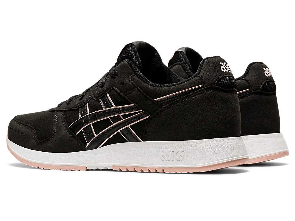 Buty Sportowe Damskie Asics Lyte Klasyczne Czarne Koralowe | 39205-ZHRT