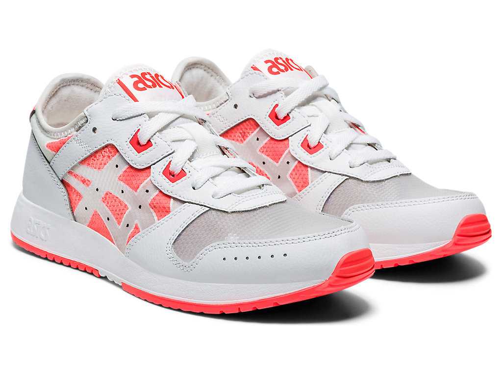 Buty Sportowe Damskie Asics Lyte Klasyczne Białe Czerwone | 54281-IRWO