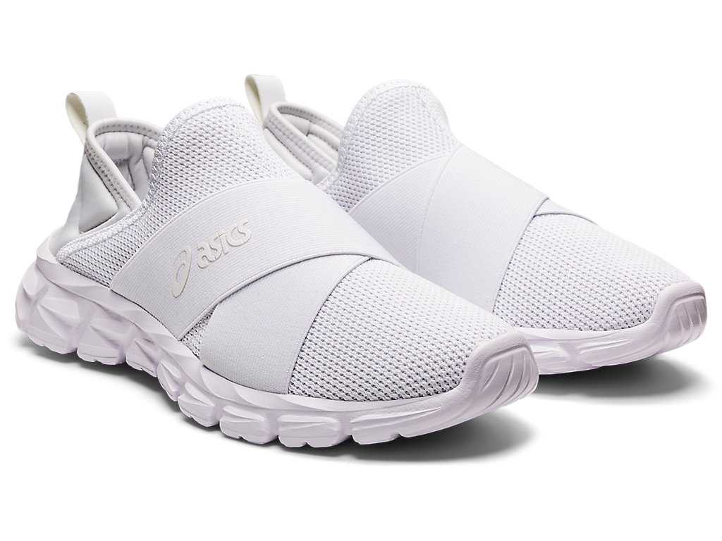 Buty Sportowe Damskie Asics Quantum Lyte Slip-on Białe Białe | 06483-FBLU