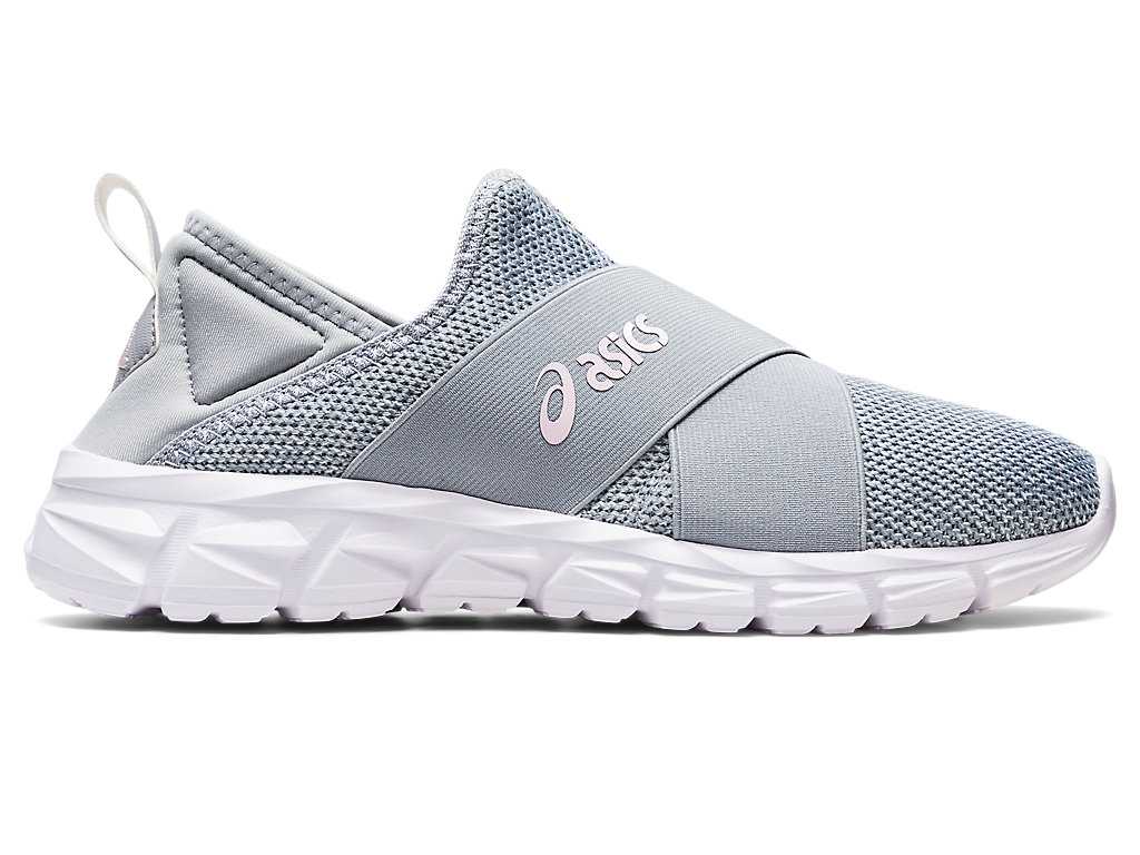 Buty Sportowe Damskie Asics Quantum Lyte Slip-on Szare Różowe Głęboka Niebieskie | 67142-EJLR