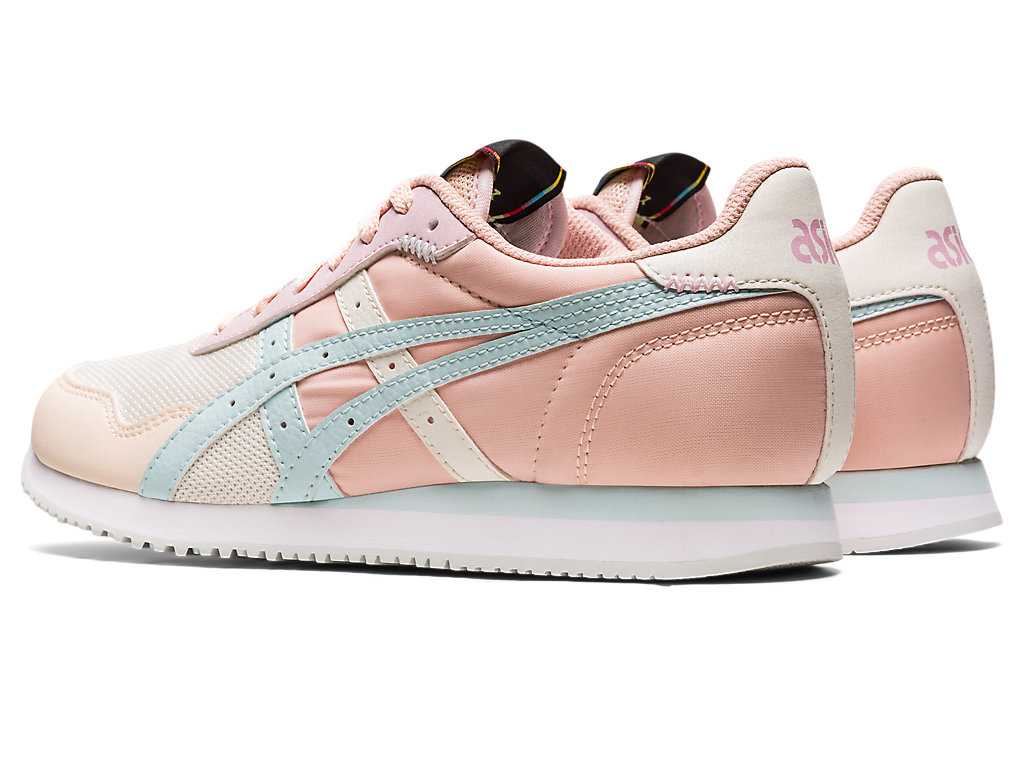 Buty Sportowe Damskie Asics Tiger Runner Kremowe Głęboka Turkusowe | 07569-QEGN