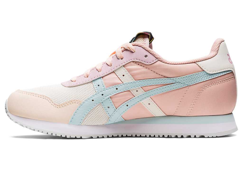 Buty Sportowe Damskie Asics Tiger Runner Kremowe Głęboka Turkusowe | 07569-QEGN