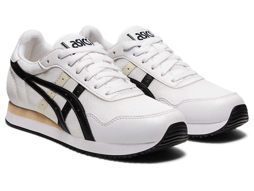 Buty Sportowe Damskie Asics Tiger Runner Białe Czarne | 07594-LGFC