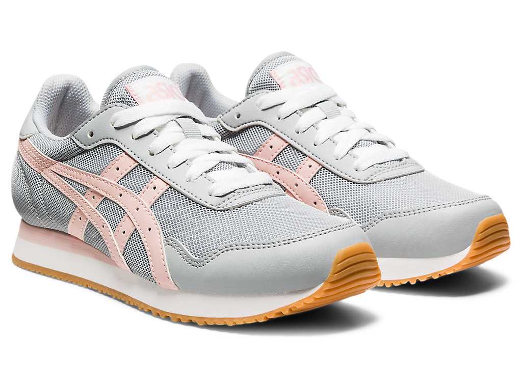 Buty Sportowe Damskie Asics Tiger Runner Szare Koralowe | 23679-UHAE