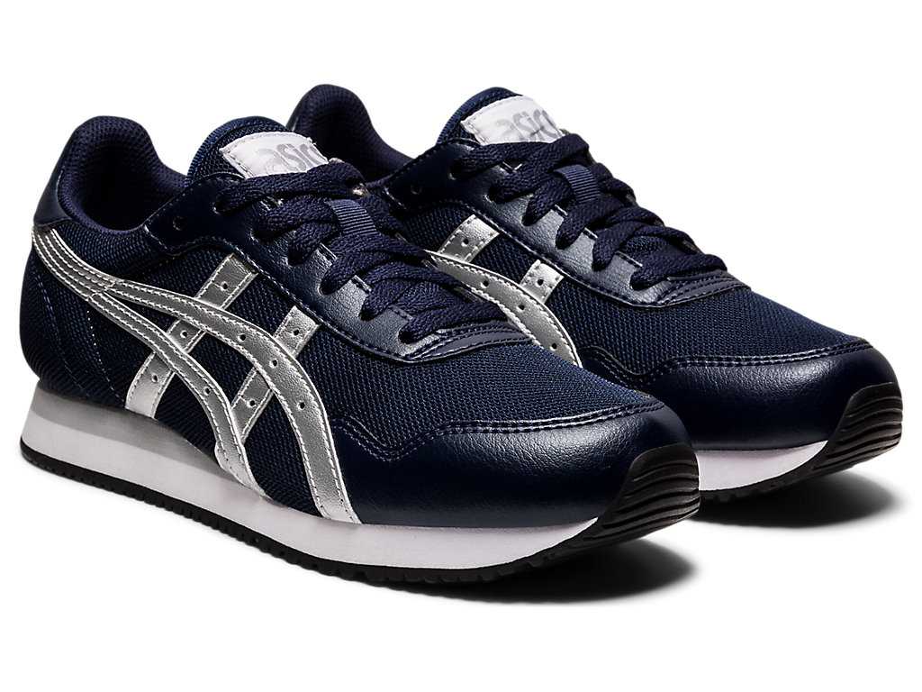 Buty Sportowe Damskie Asics Tiger Runner Srebrne | 46138-EUAC