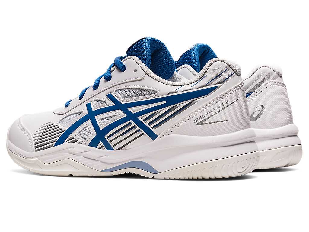 Buty Sportowe Dziecięce Asics Gel-game 8 Grade School Białe | 27491-MDIL