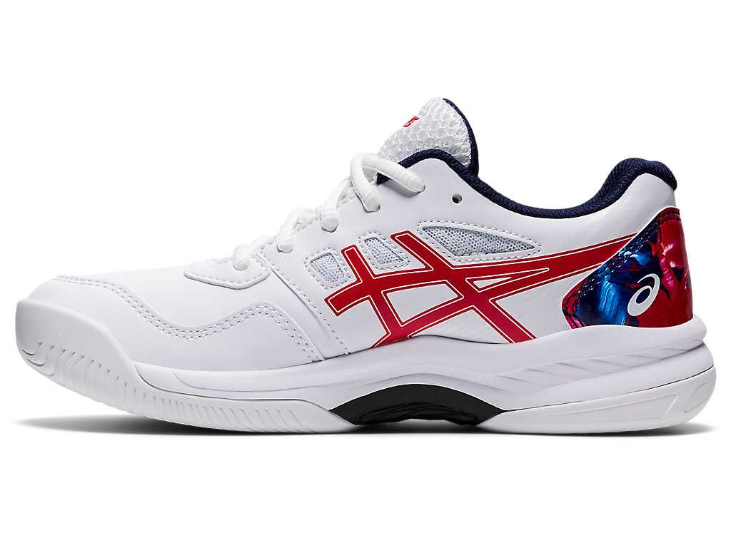 Buty Sportowe Dziecięce Asics Gel-game 8 Grade School L.E. Białe Czerwone | 28963-CMQY