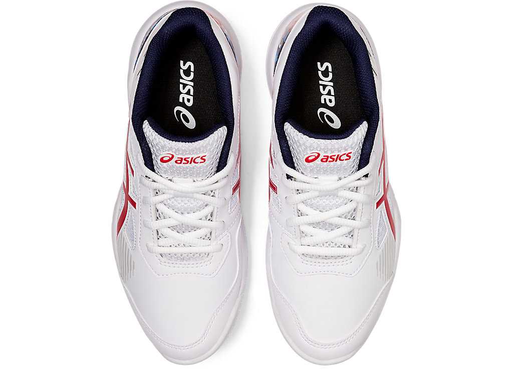 Buty Sportowe Dziecięce Asics Gel-game 8 Grade School L.E. Białe Czerwone | 28963-CMQY