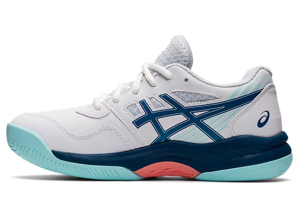 Buty Sportowe Dziecięce Asics Gel-game 8 Grade School Niebieskie Białe | 93846-NVRC