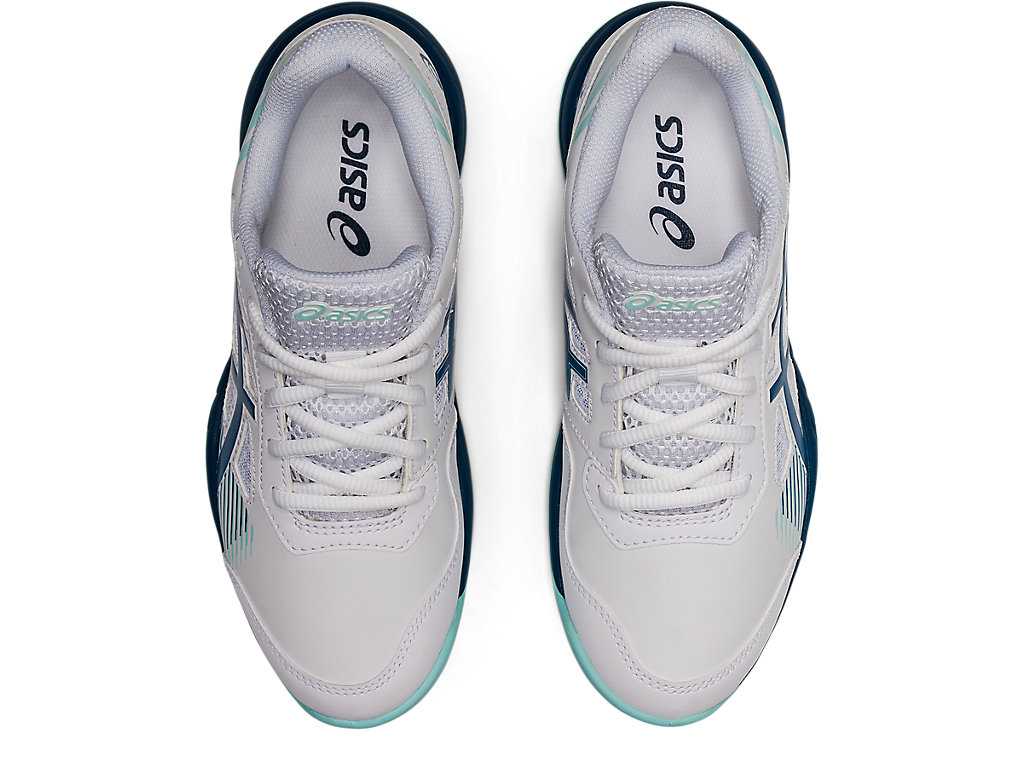 Buty Sportowe Dziecięce Asics Gel-game 8 Grade School Niebieskie Białe | 93846-NVRC